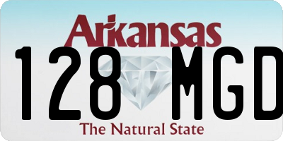 AR license plate 128MGD