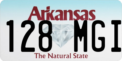 AR license plate 128MGI