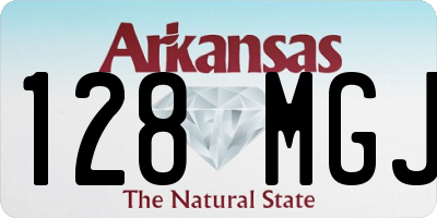 AR license plate 128MGJ