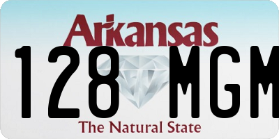 AR license plate 128MGM
