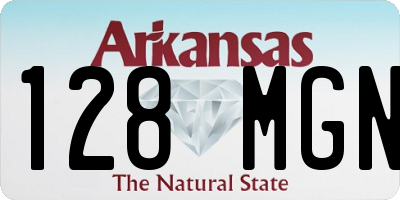 AR license plate 128MGN