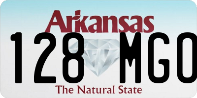 AR license plate 128MGO