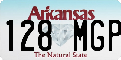 AR license plate 128MGP