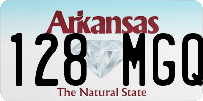 AR license plate 128MGQ