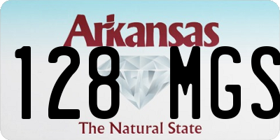 AR license plate 128MGS
