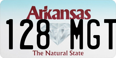 AR license plate 128MGT