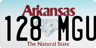 AR license plate 128MGU