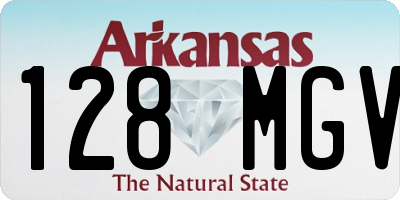 AR license plate 128MGV