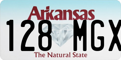 AR license plate 128MGX