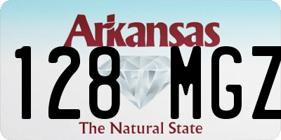 AR license plate 128MGZ