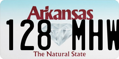 AR license plate 128MHW