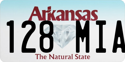 AR license plate 128MIA