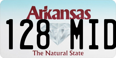 AR license plate 128MID