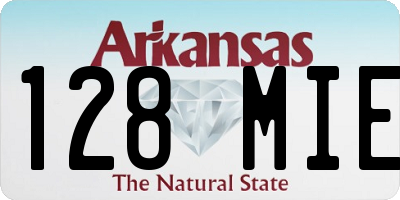 AR license plate 128MIE