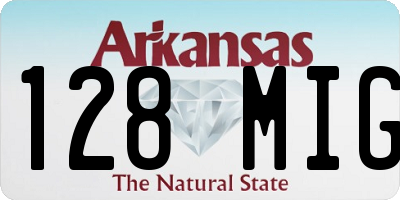 AR license plate 128MIG