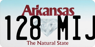 AR license plate 128MIJ
