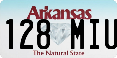 AR license plate 128MIU