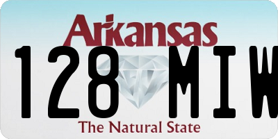 AR license plate 128MIW