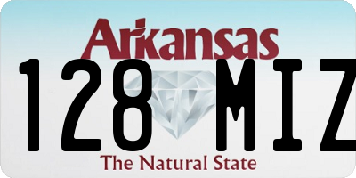 AR license plate 128MIZ