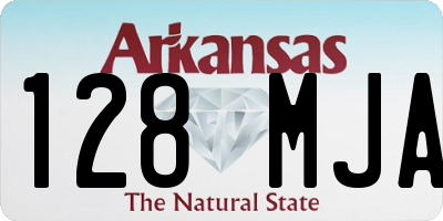 AR license plate 128MJA