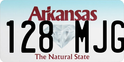 AR license plate 128MJG