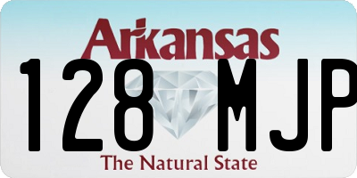 AR license plate 128MJP