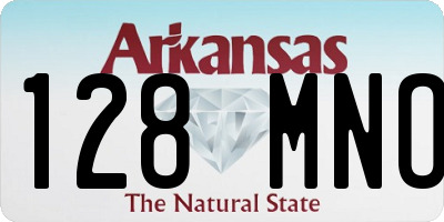 AR license plate 128MNO