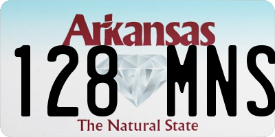 AR license plate 128MNS