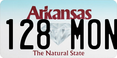 AR license plate 128MON