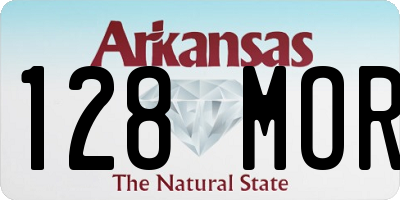 AR license plate 128MOR