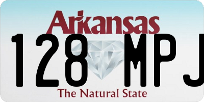 AR license plate 128MPJ
