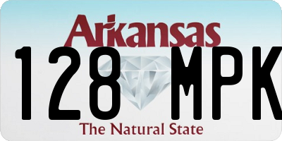 AR license plate 128MPK