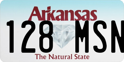 AR license plate 128MSN