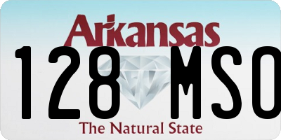 AR license plate 128MSO