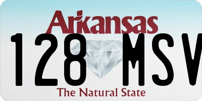 AR license plate 128MSV