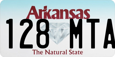 AR license plate 128MTA