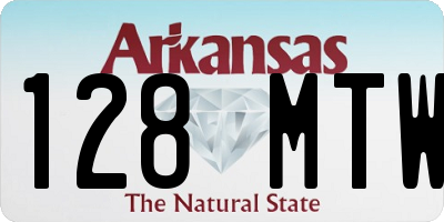 AR license plate 128MTW