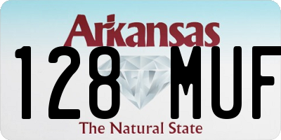 AR license plate 128MUF