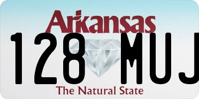 AR license plate 128MUJ