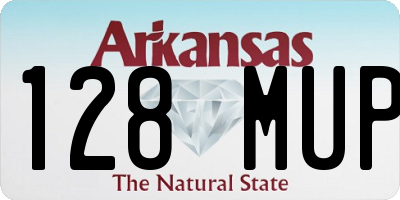 AR license plate 128MUP