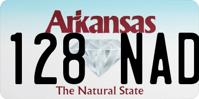 AR license plate 128NAD