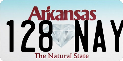 AR license plate 128NAY