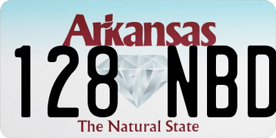 AR license plate 128NBD