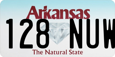AR license plate 128NUW