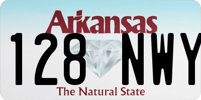 AR license plate 128NWY
