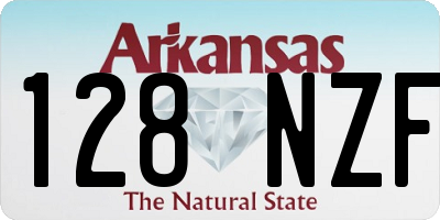 AR license plate 128NZF