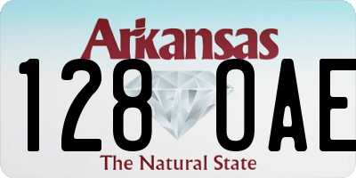 AR license plate 128OAE