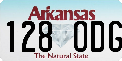 AR license plate 128ODG
