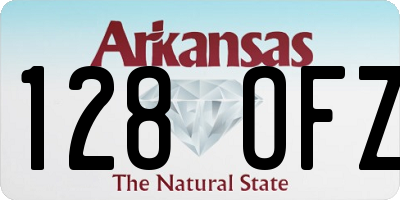 AR license plate 128OFZ