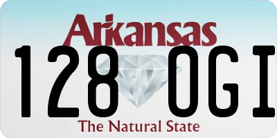 AR license plate 128OGI